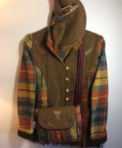 A traditional Harris Tweed and Antique Buchanan Wool Jacket, classic Scottish Apparel for the cold highlands!