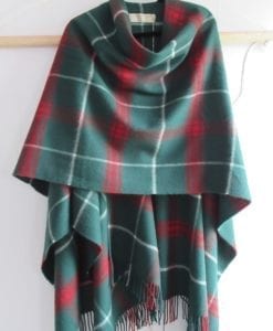 A gorgeous Lambswool Serape depicting the national colors of Wales plaid