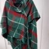 A unique Welsh plaid lambsool cape, perfect for the winter holidays!