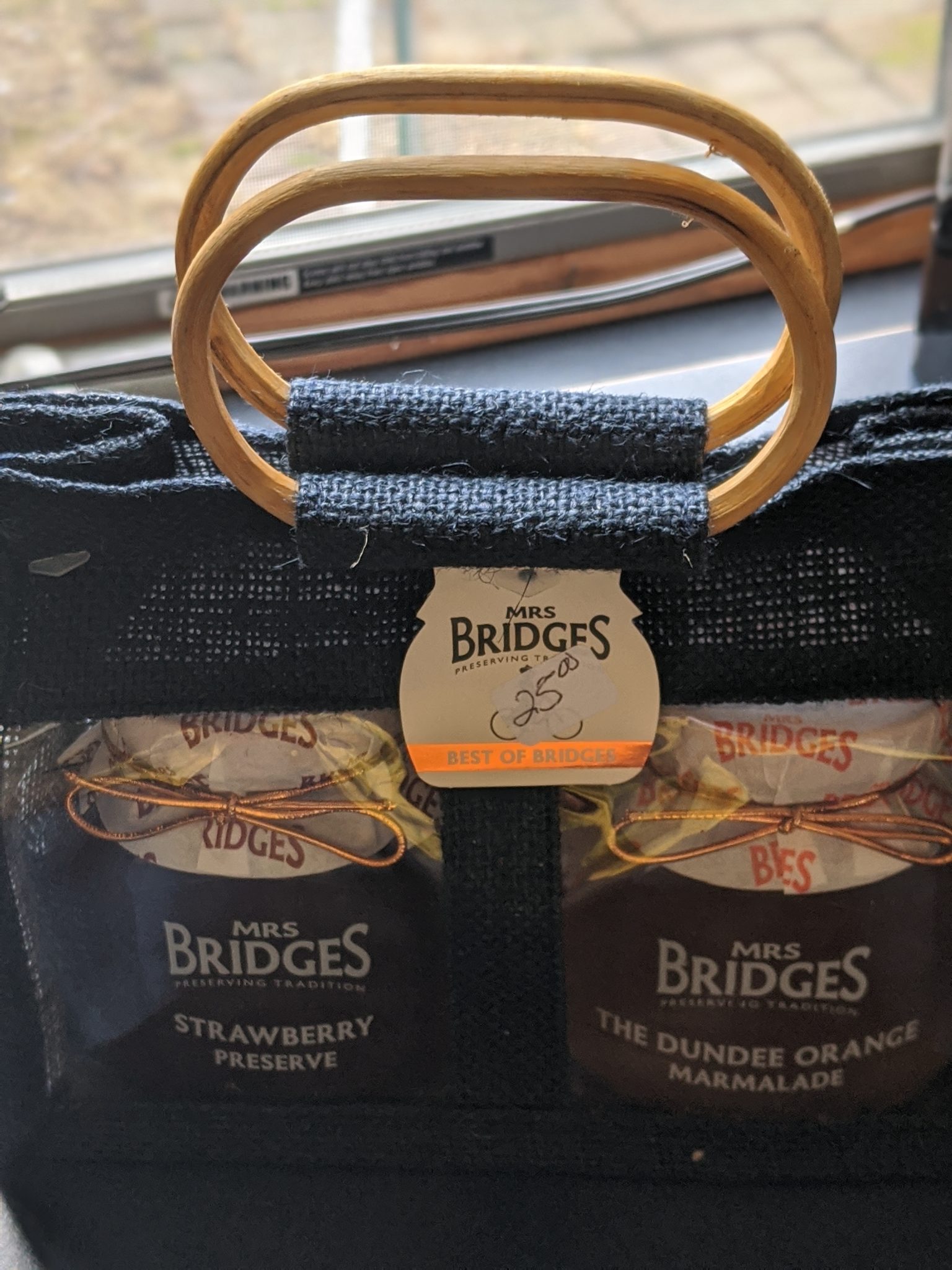 Mrs. Bridges Scottish Jam & Marmalade in Jute Carrier Lords of the Seas