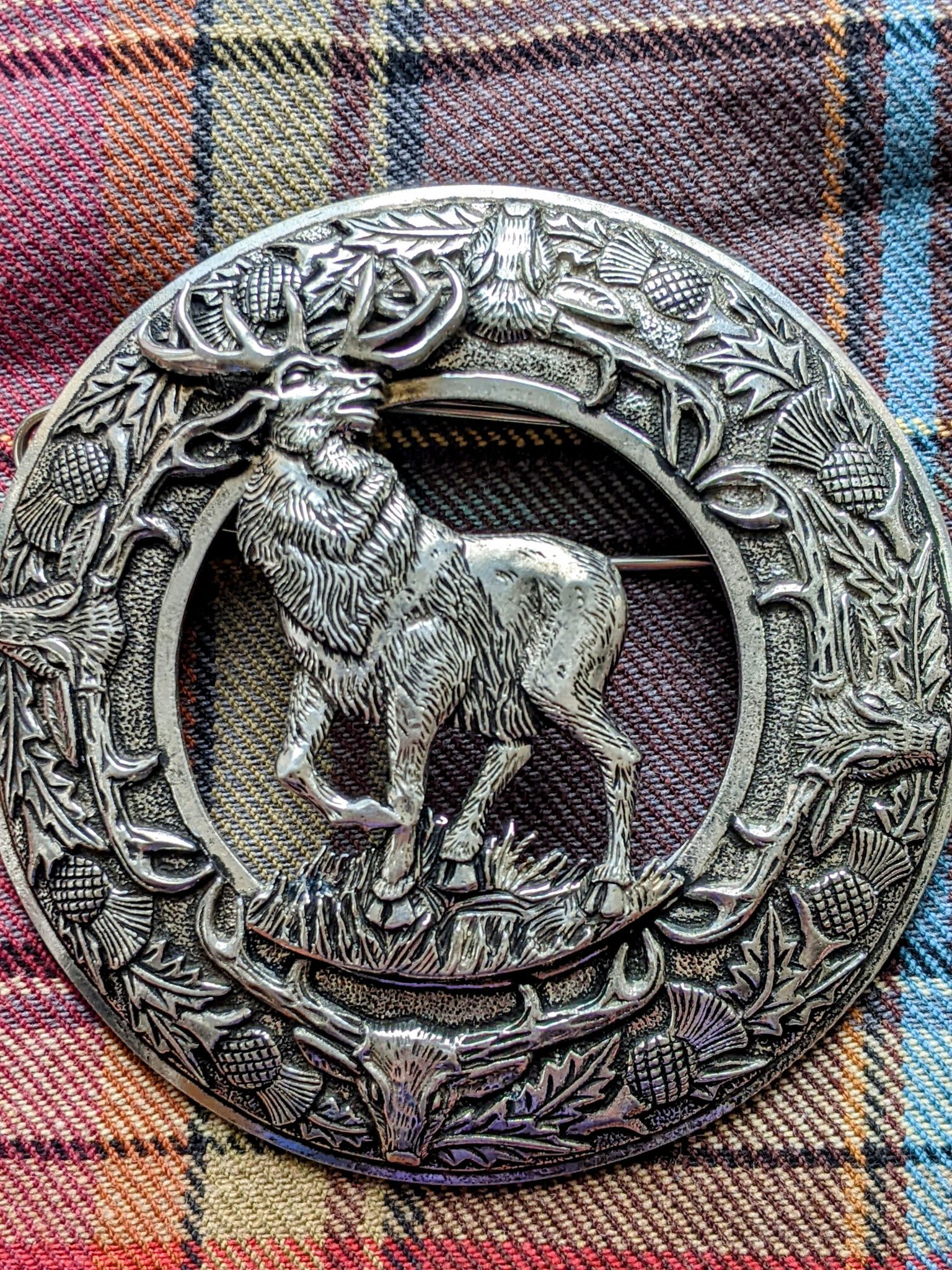 Plaid Brooch Guardian of the Forest Lords of the Seas